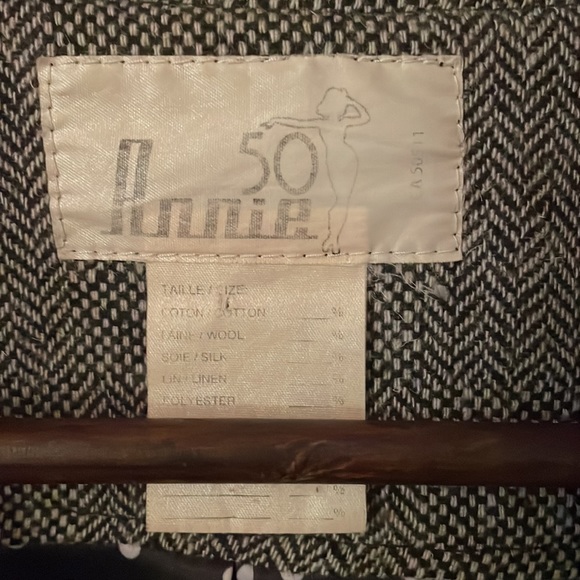 Annie 50 Montreal designer blazer - tweed and velvet size can - Picture 2 of 7